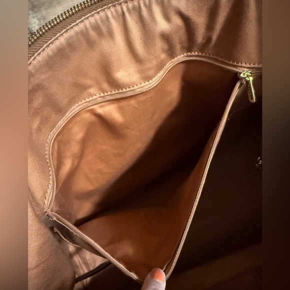 Fossil Black and Brown Textured Tote Handbag - Picture 9 of 9